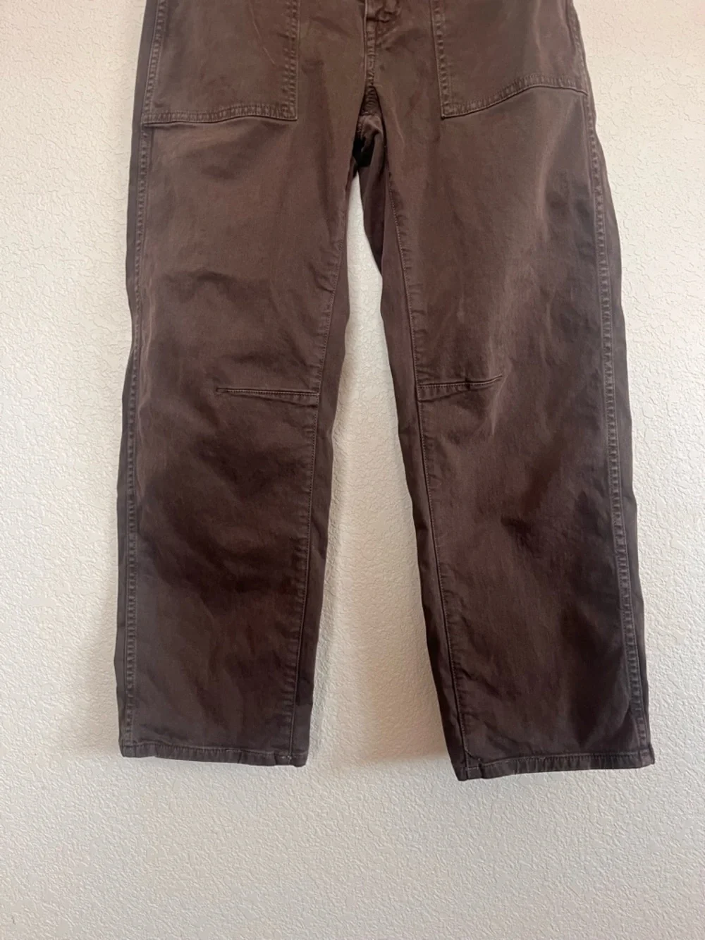Madewell Womens Darted Double Barrel Pants - Chocolate Brown - Picture 5 of 14